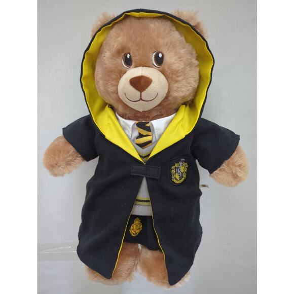 Build-A-Bear Workshop Wizarding World Harry Potter Hufflepuff Bear Cape Tie - Picture 2 of 10